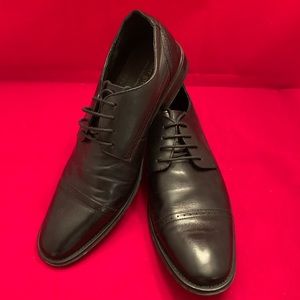 Asher Green Cap Toe Black Oxfords 11